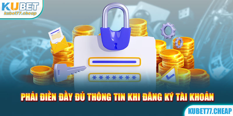 Người đăng nhập cần gõ thông tin theo yêu cầu của nhà cái